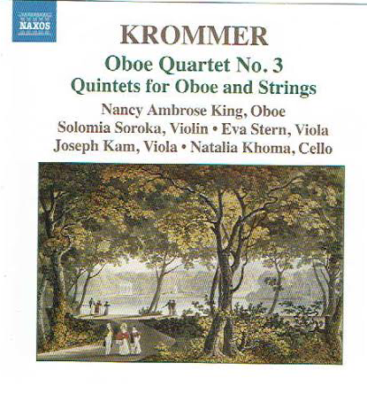 Krommer: Oboe Quartet No. 3 & Quintets for Oboe and Strings